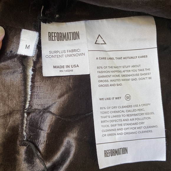 Reformation Double Breated Plaid Blazer Jacket - Picture 3 of 4